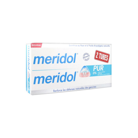 Meridol Dentifrice Pur Lot de 2x75ml