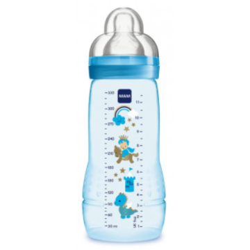 Biberon Mam Easy Active 2éme age 330ml Vert Debit X +6mois