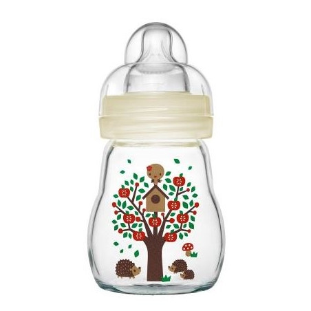 MAM Biberon Verre 170ml Blanc