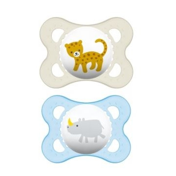 MAM Sucettes 1er Age Silicone Animaux lot de 2