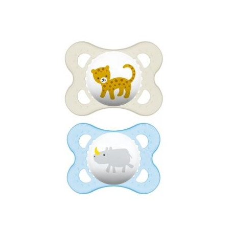 MAM Sucettes 1er Age Silicone Animaux lot de 2