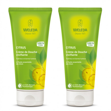 Weleda Crème de Douche Vivifiante Citrus 2x200ml