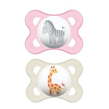 MAM Sucettes 1er Age Silicone Animaux lot de 2