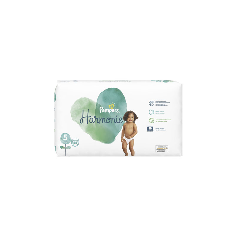 Couches pampers harmonie taille 5 - Pampers