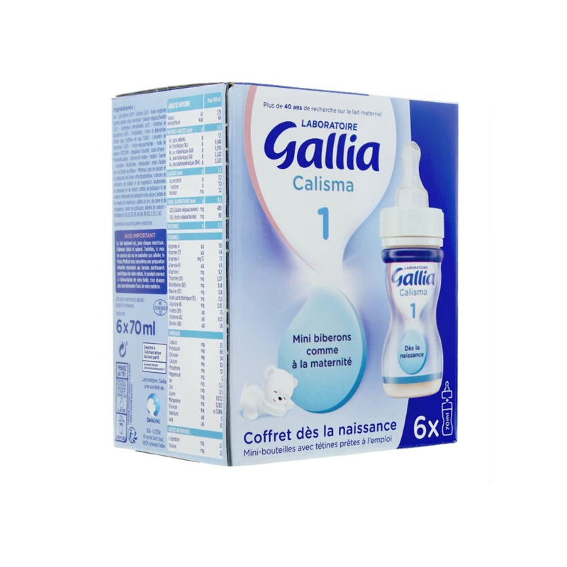 Achetez Gallia Calisma Lait Liquide 1er âge 6x70ml à 12.95€ seulement ✓  Livraison GRATUITE dès 49€