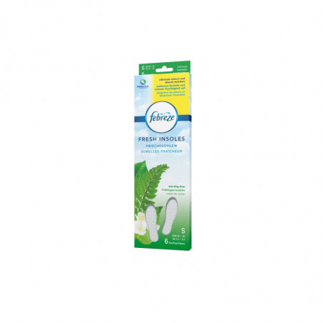 Febreze Semelles Fraîcheur 6 Paires Taille S : 36-38