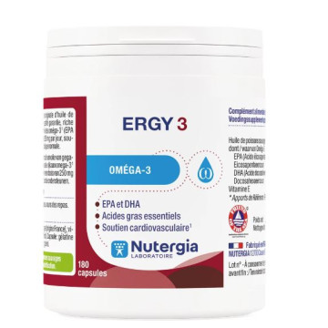 Nutergia Ergy 3 180 capsules