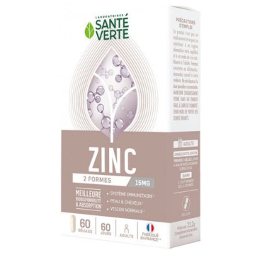 Santé Verte Zinc 60 gélules