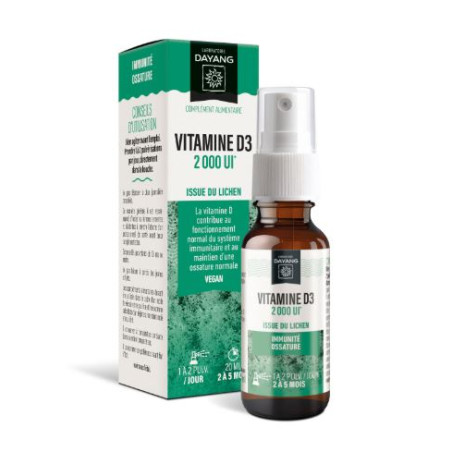 Dayang Vitamine D3 végétale 2000 UI 20ml