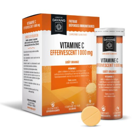 Dayang Vitamine C 1000mg 20 comprimés effervescents