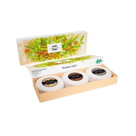 Améos coffret épicé 3 savons de 50g