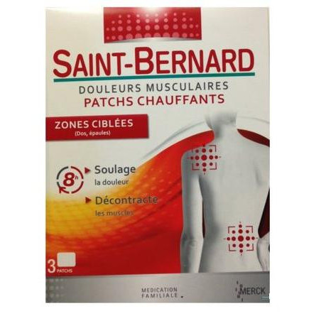 Saint Bernard Patchs Chauffants Zones Ciblées x 3