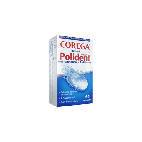 Corega Polident Antibactérien - 96 comprimés