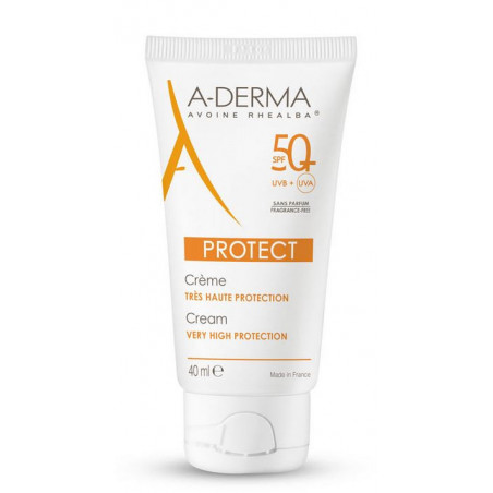 Aderma Protect Crème Très Haute Protection SPF 50+ Sans Parfum 40ml