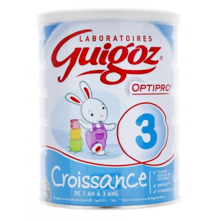 Achetez Guigoz Lait Croissance 800g à 12.85€ seulement ✓ Livraison GRATUITE  dès 49€