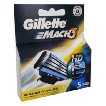 Gillette 5 Lames pour Rasoir Mach3