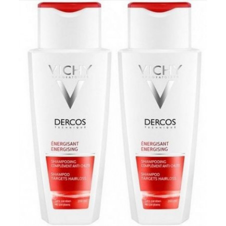 Vichy Dercos Shampooing Energisant à l'Aminexil 2x200ml