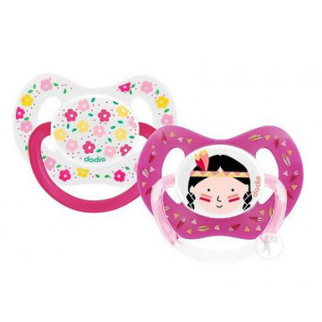 Dodie 2 Sucettes Physiologiques Silicone 18 Mois et + P51