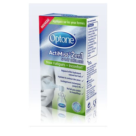 Optone Actimist 2 en 1 Spray Yeux Fatigués 10ml