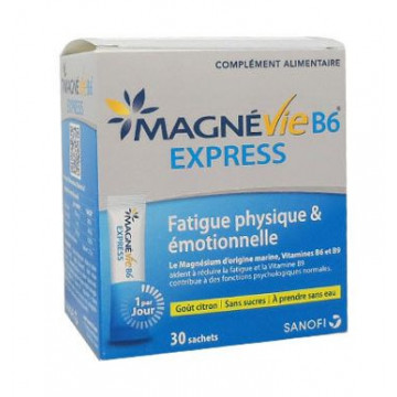 Sanofi Easy MagnéVie B6 Express Goût Citron 30 sachets