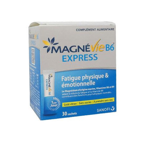 Sanofi Easy MagnéVie B6 Express Goût Citron 30 sachets