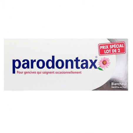 Parodontax Blancheur Dentifrice au Fluor - lot de 2 tubes 75ml