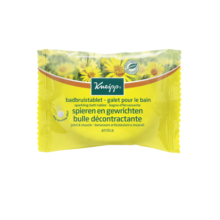 Kneipp Bulle d'Oxygène Galet pour le Bain Arnica 1 Galet 80g