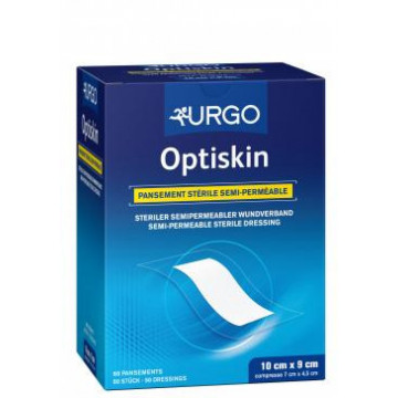 Urgo Optiskin 10 Pansements Stérile 5.3cm x 8cm