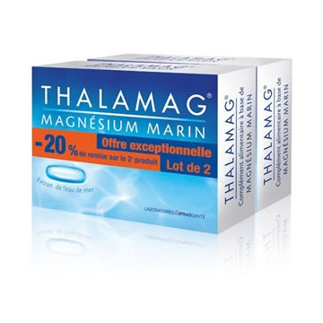Thalamag Magnésium Marin lot de 2 boites de 30 gélules