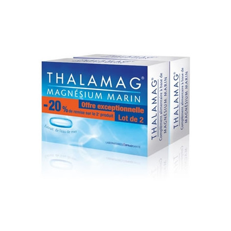 Thalamag Magnésium Marin lot de 2 boites de 30 gélules