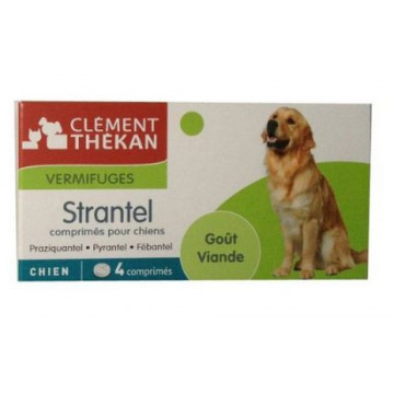 Clement Thekan Strantel Chien 4 comprimés