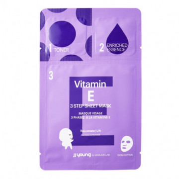 JJ Young Masque Visage 3 Phases à la Vitamine E