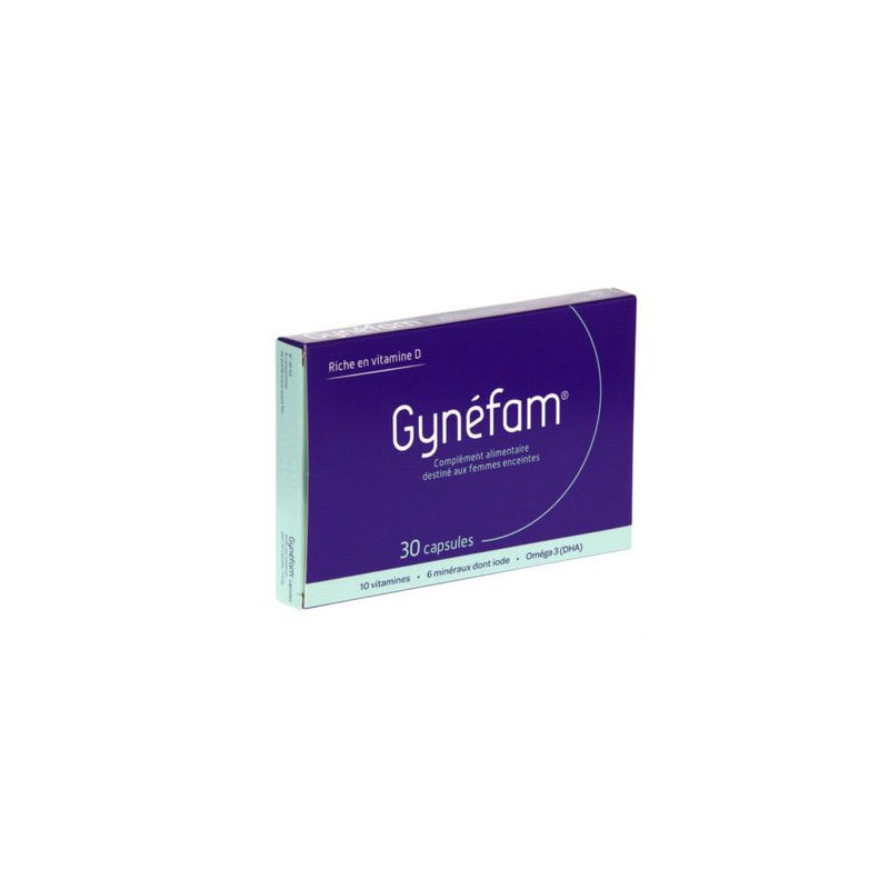 Achetez Gynefam 30 capsules à 9.4€ seulement ✓ Livraison GRATUITE dès 49€