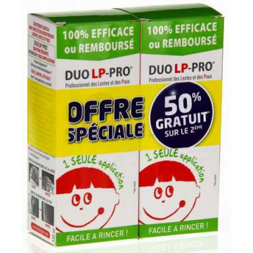 Duo LP-PRO Lotion Radicale contre Lentes et Poux 2x150ml