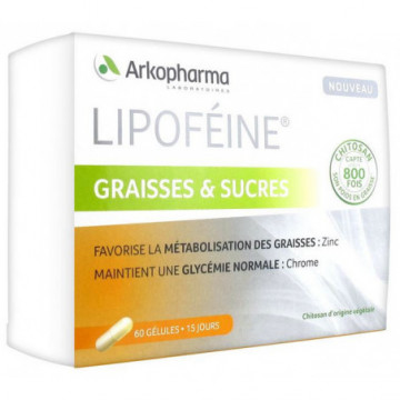Arkopharma Lipoféine Graisses et Sucres 60 Gélules