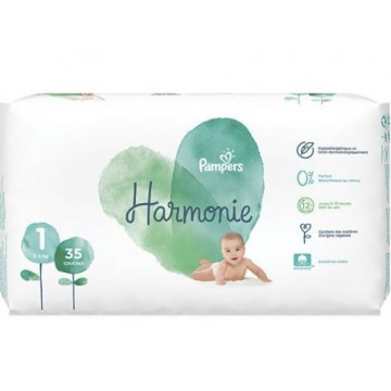Pampers Harmonie Taille 1 2-5kg 35 couches