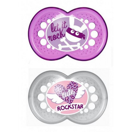 MAM Sucettes Decor Silicone +18 mois lot de 2