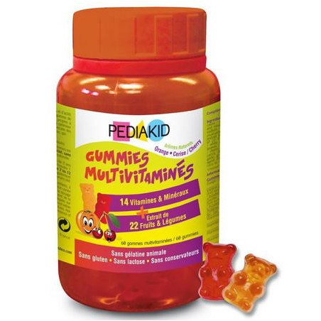 Pediakid Gummies Multivitaminés 60 oursons