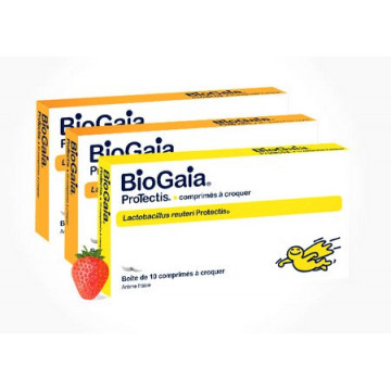 BioGaia ProTectis Comprimés à Croquer Fraise 10 comprimés