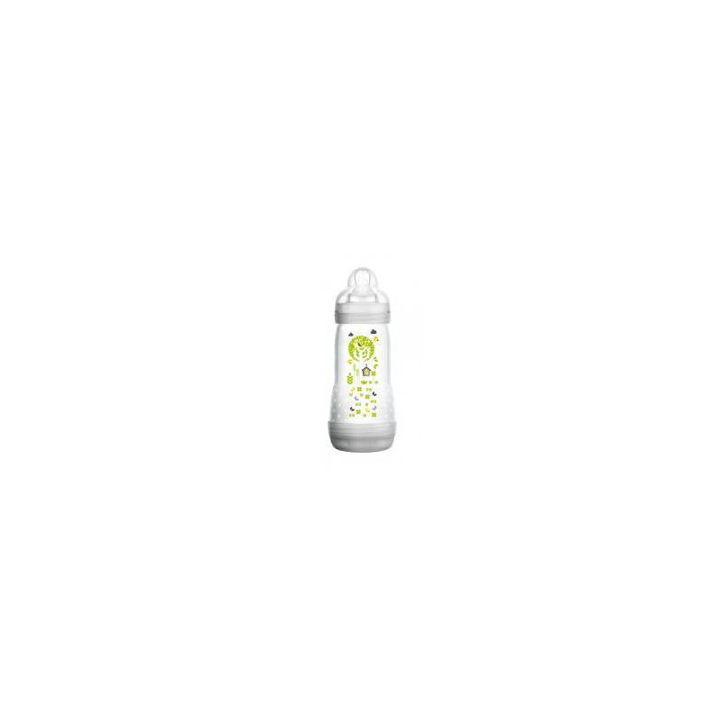 Achetez MAM Biberon Easy Start Anti Colique 320ml Gris 0 Mois et + Tétine  Débit 3 à 8.56€ seulement ✓ Livraison GRATUITE dès 49€