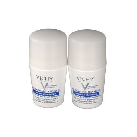 Vichy Déodorant 24H Sans Sels d'Aluminium 2x50ml