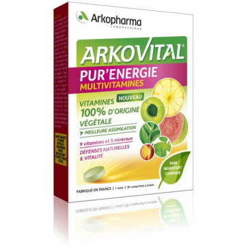 Arkopharma Arkovital Pur'Energie 30 comprimés