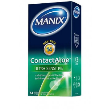 Manix Contact Aloe 14 préservatifs