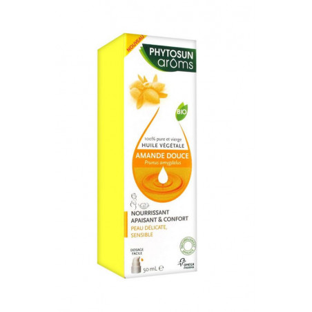 Phytosun Aroms Huile Végétale Amande Douce flacon 50ml