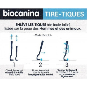 Biocanina Tire-Tiques 2 crochets