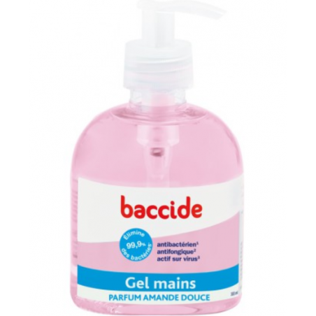 Baccide Gel Mains sans Rinçage Rose 300ml