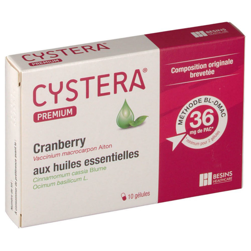 Cystera Premium Cranberry 10 gélules
