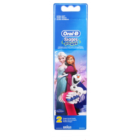 Oral-B un lot de 2 Brossettes Kids Reine des Neiges