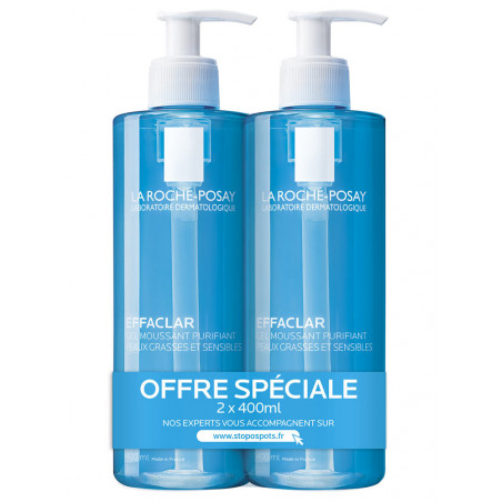 La Roche-Posay Effaclar Gel Moussant Purifiant 2x400ml