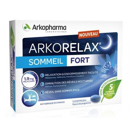 Arkopharma ArkoRelax Sommeil Fort 15 comprimés